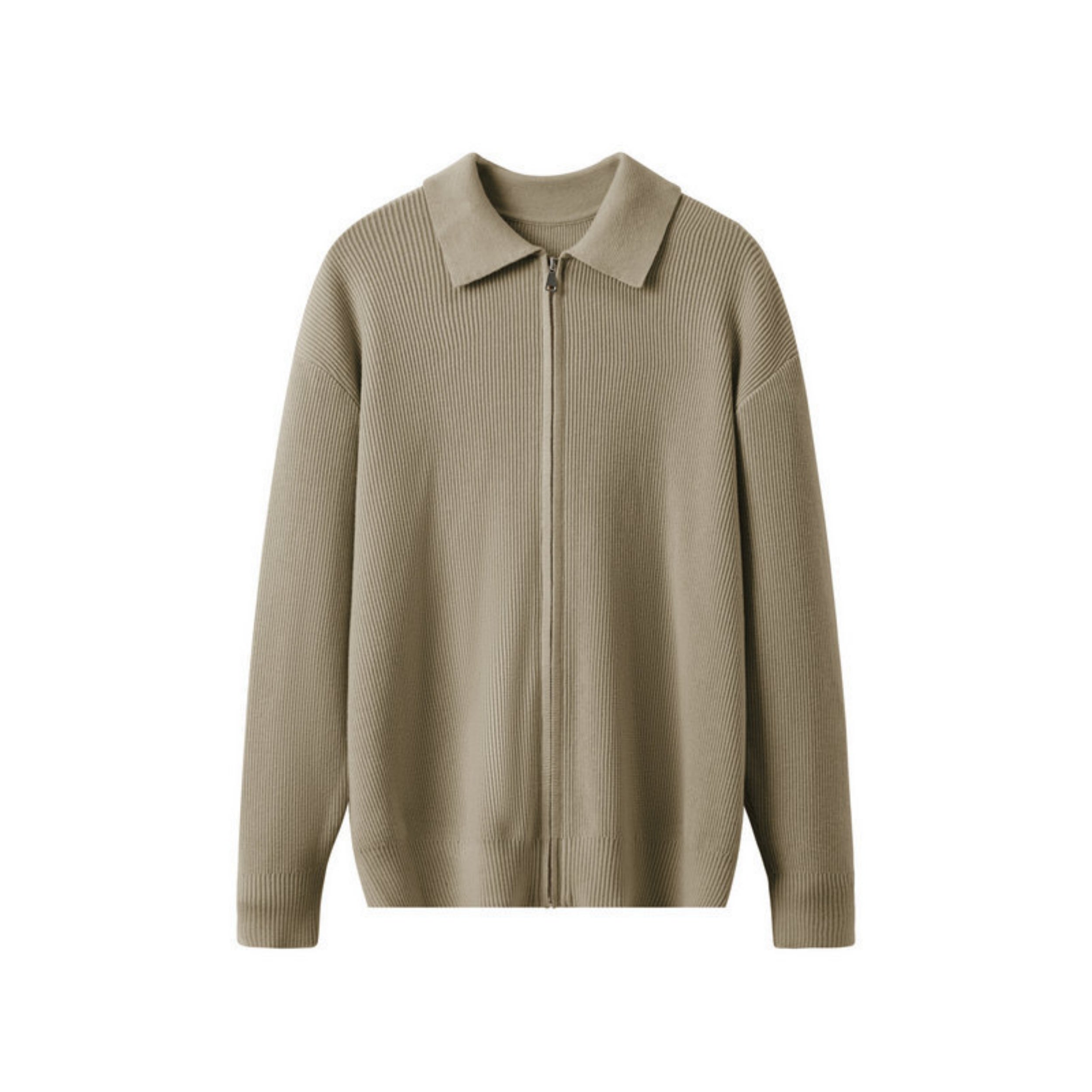 Cárdigan de punto con cuello para hombre - Franco