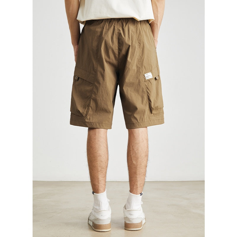 Shorts ligeros con bolsillos laterales y cordón ajustable para hombre - Calvin