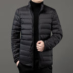 Chaqueta ligera acolchada hombre cuello alto cremallera minimalista impermeable - Patrick