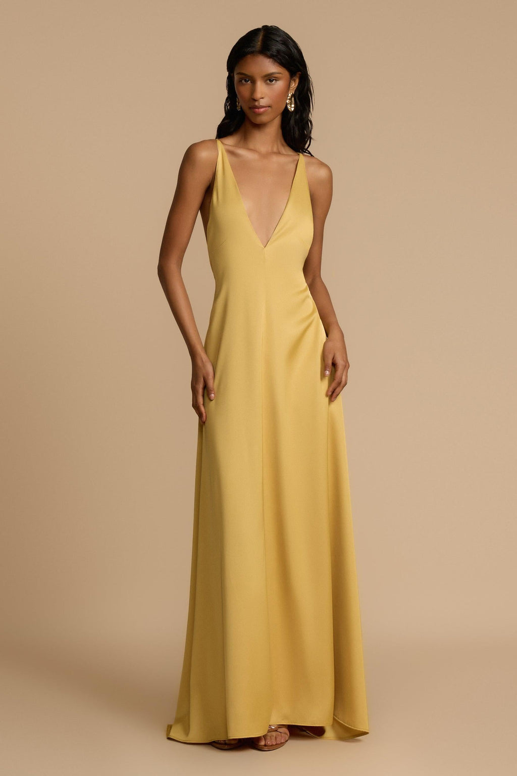 Vestido maxi escote profundo para mujer - Bennet