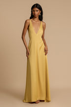 Vestido maxi escote profundo para mujer - Bennet