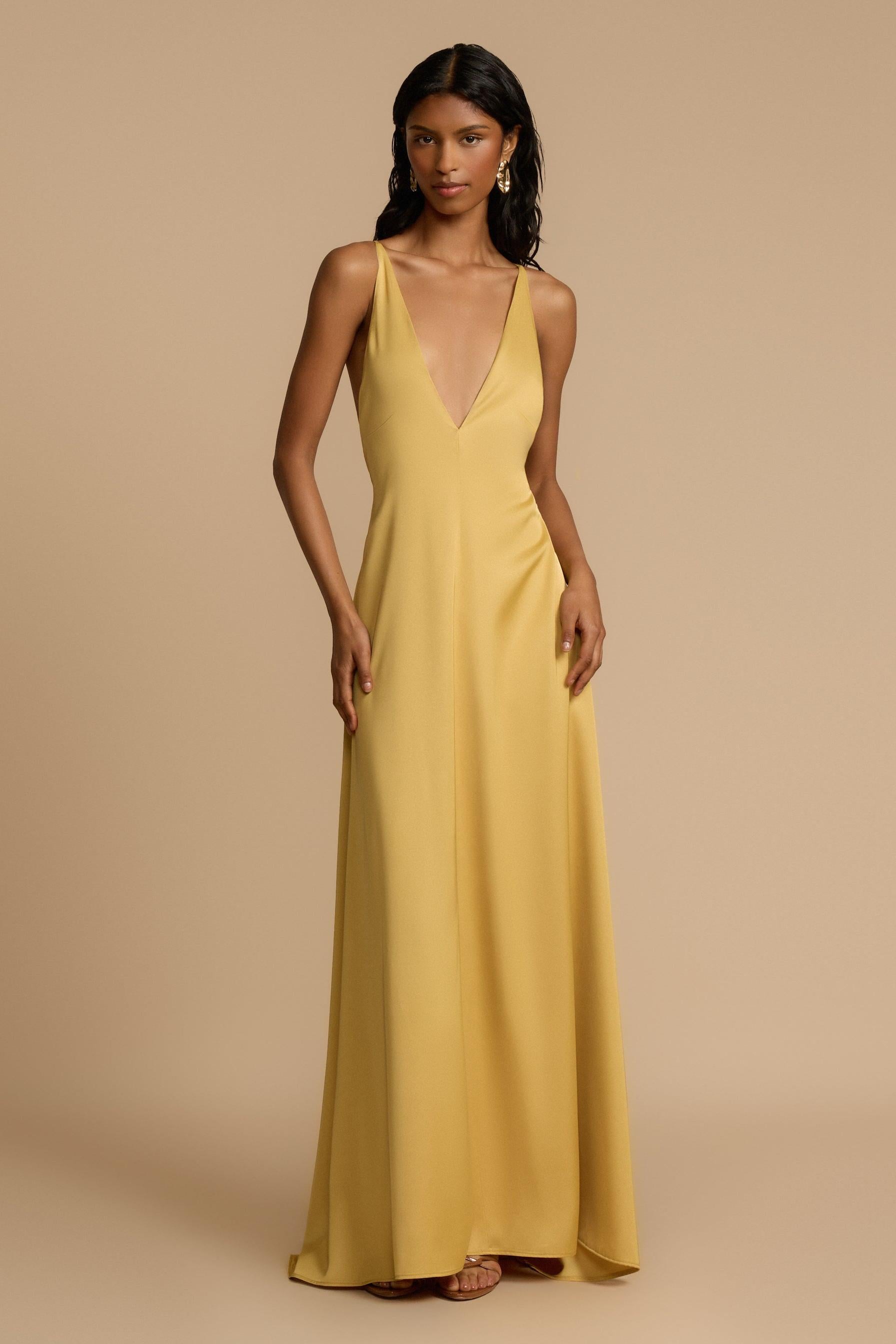 Vestido maxi escote profundo para mujer - Bennet