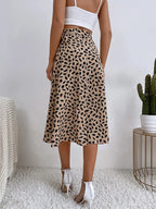 Falda envolvente mujer estilo boho estampado asimétrico verano - Isadora
