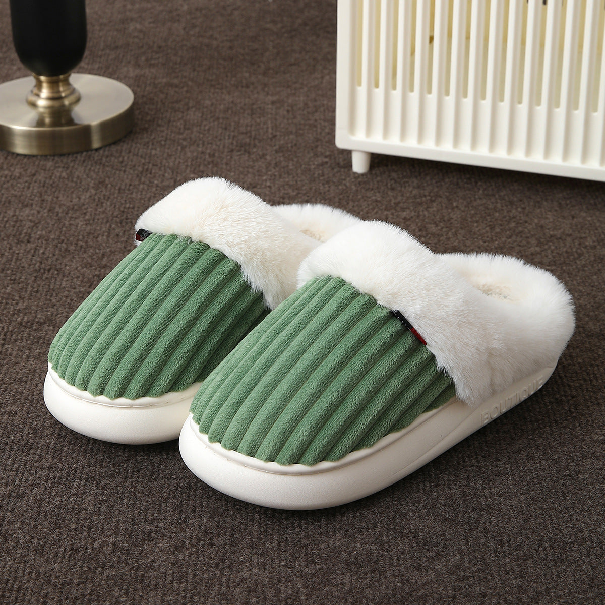 Pantuflas para mujer efecto aterciopelado - Solmere