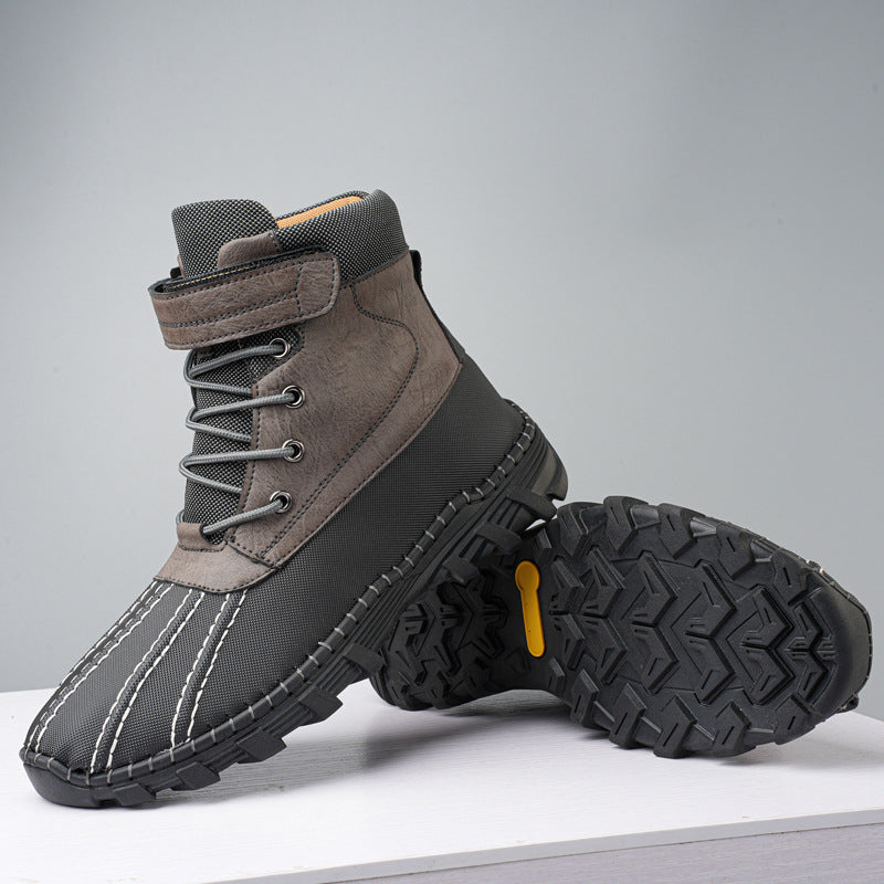 Botas de invierno para hombre impermeables con cordones - Raveln