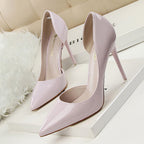 Zapatos tacón alto mujer punta fina salón d’orsay elegantes - Colette