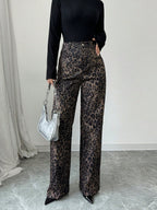 Pantalón para mujer textura estampada - Vaelinne