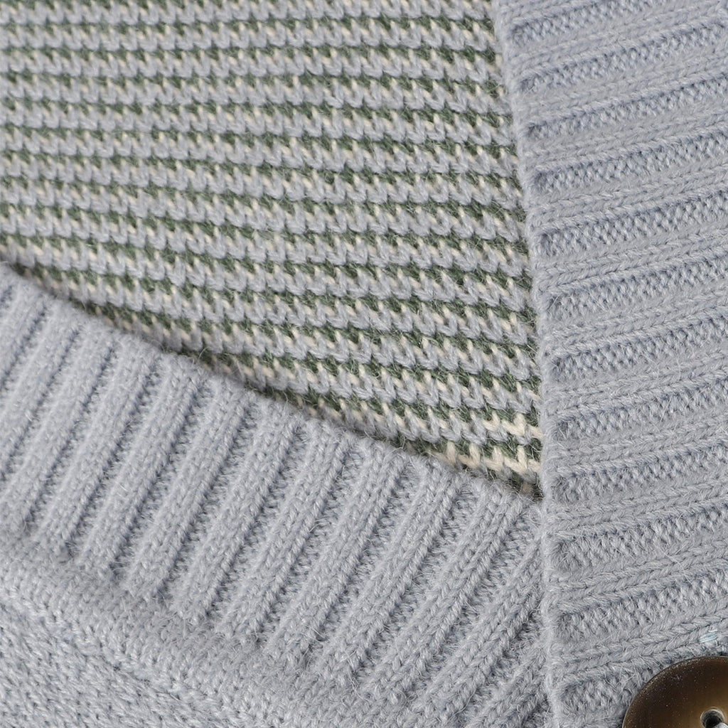 Cardigan tejido para hombre con botones y diseño gráfico - Thomas