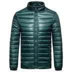 Chaqueta ligera hombre acolchada líneas horizontales cremallera bolsillos cierre - Xavi