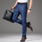 Pantalones vaqueros hombre algodón elástico corte recto - Mateo