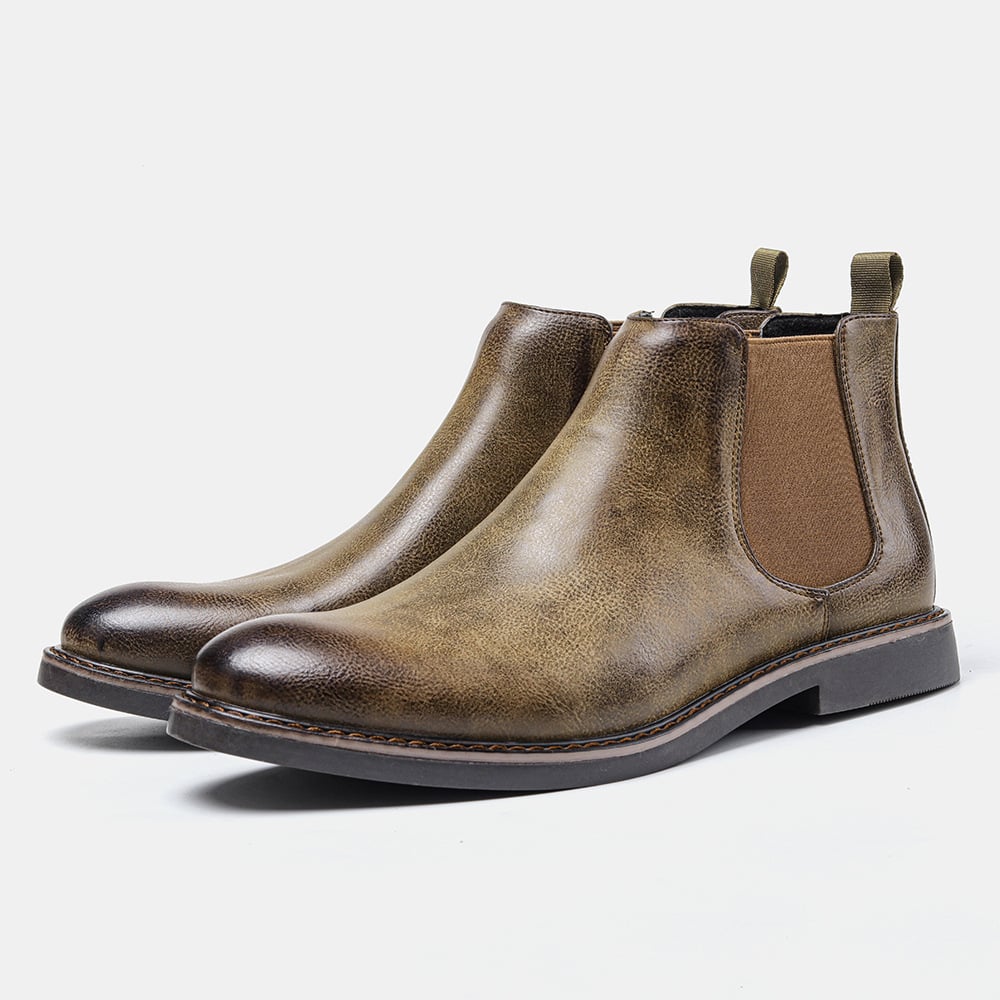 Botines de cuero impermeables para hombre - Narev