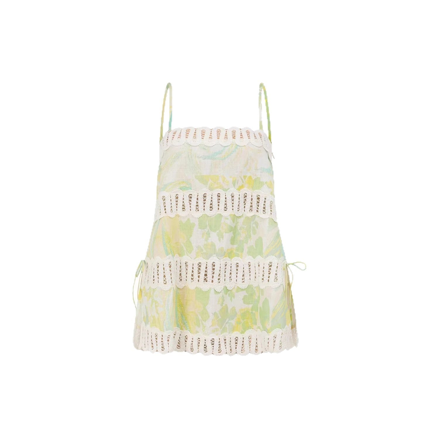 Conjunto estampado con encaje de verano para mujer - Mariela