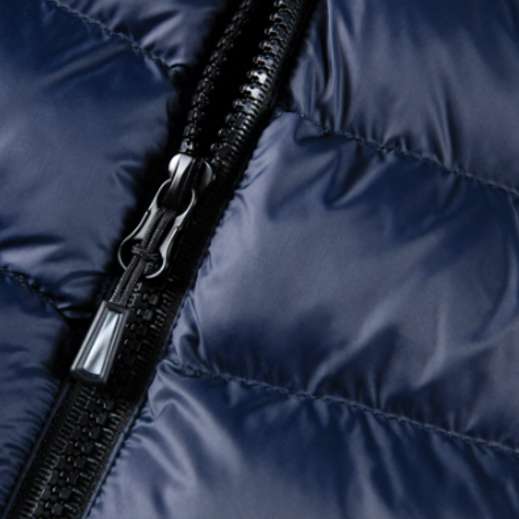 Chaqueta invierno acolchada hombre plumón ganso impermeable capucha ajuste favorecedor - Jaxton