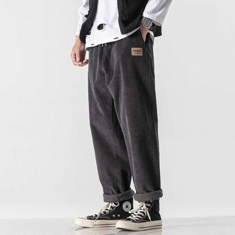 Pantalones para hombre efecto pana suave - Edrion