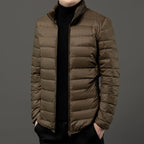 Chaqueta ligera acolchada hombre cuello alto cremallera minimalista impermeable - Patrick