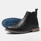 Botines brogue de cuero tallado para hombre - Alrik