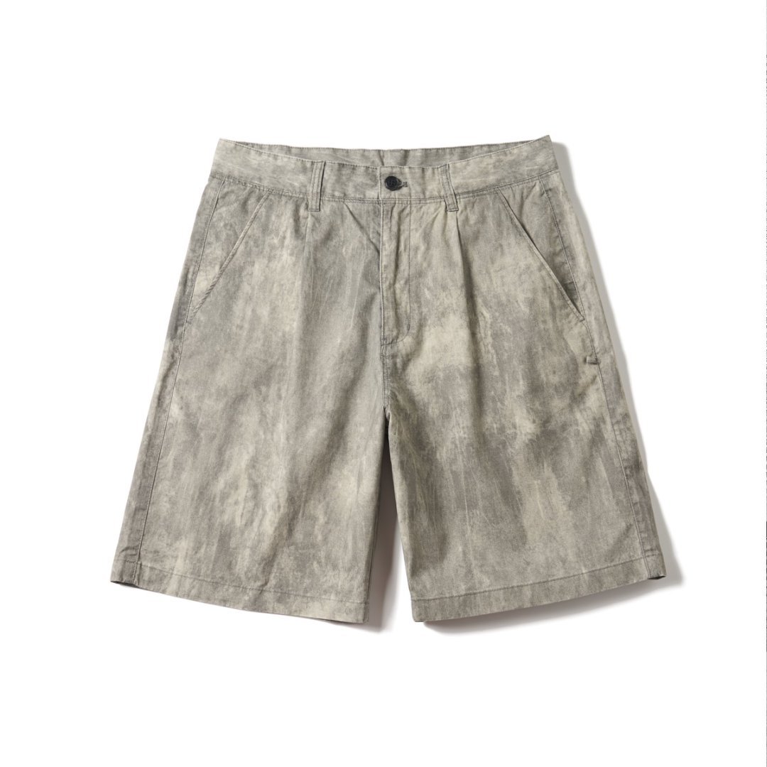 Pantalón corto casual con estampado camuflaje y corte recto para hombre - Valerio
