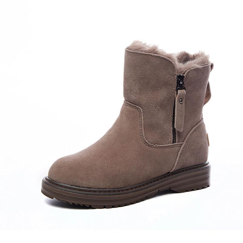 Botines para mujer efecto gamuza invierno - Kaelis