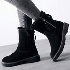 Botines para mujer efecto gamuza invierno - Kaelis