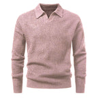 Suéter para hombre punto jacquard con cuello abierto - Raptor