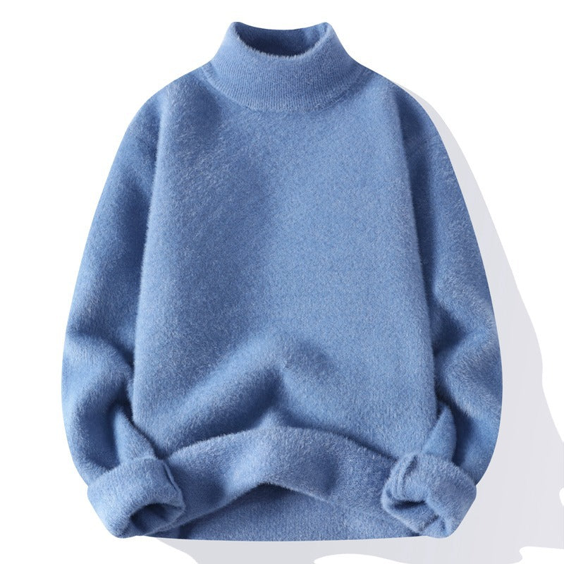 Suéter para hombre cuello semicisne punto suave - Noah