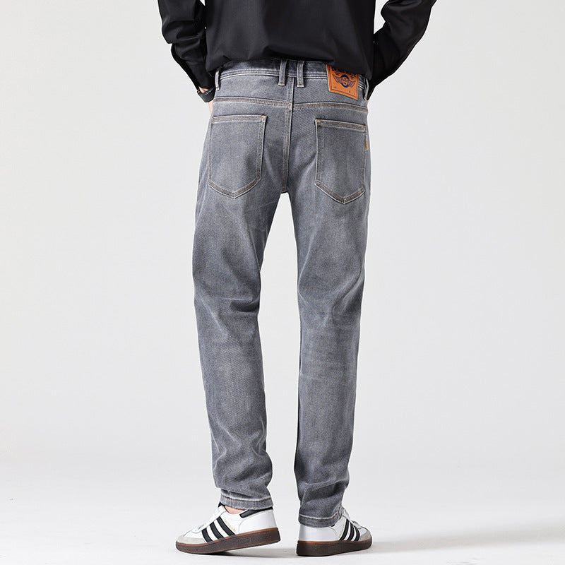 Pantalones vaqueros rectos de acabado gris - Torleif