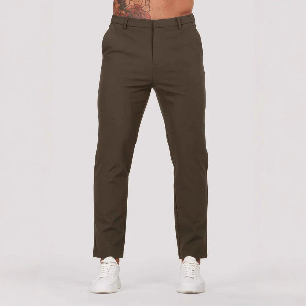 Pantalones rectos de traje para hombre - Jorund