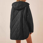 Chaqueta para mujer efecto acolchado con capucha - Yvianne