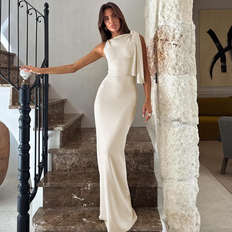 Vestido de un hombro elegante para fiesta para mujer - Isolde