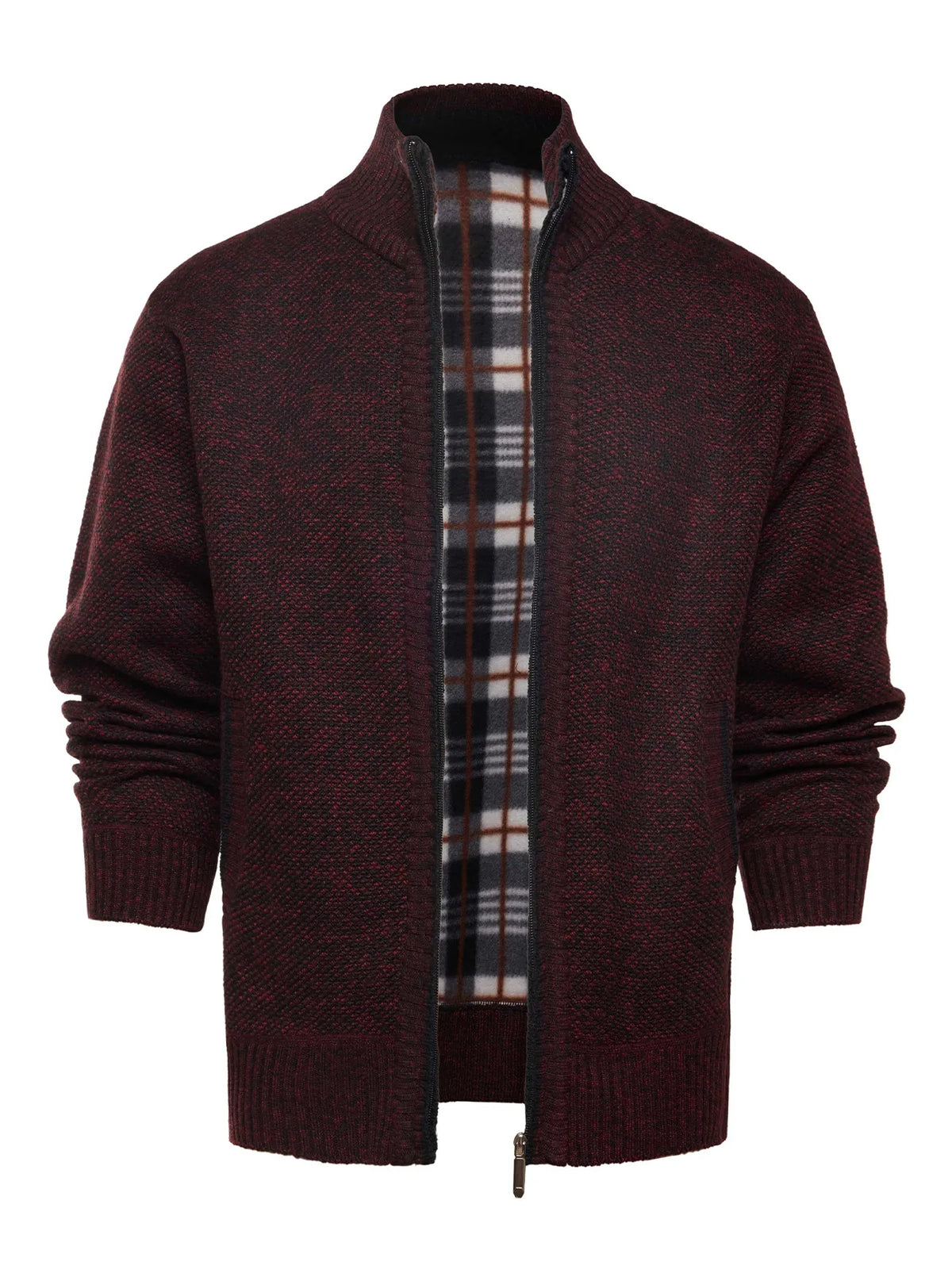 Chaqueta de punto con cremallera y cuello alto - Joshua