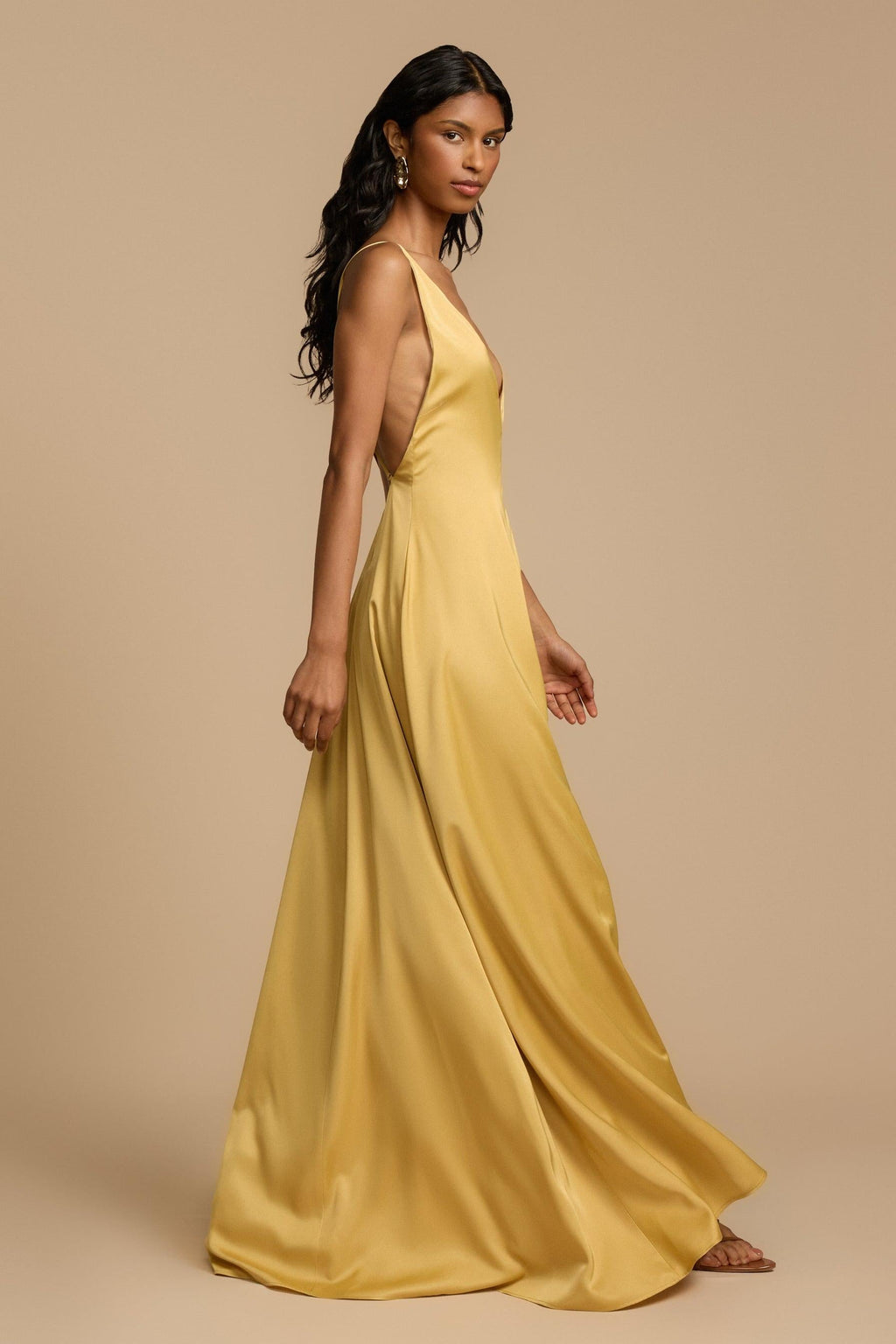 Vestido maxi escote profundo para mujer - Bennet