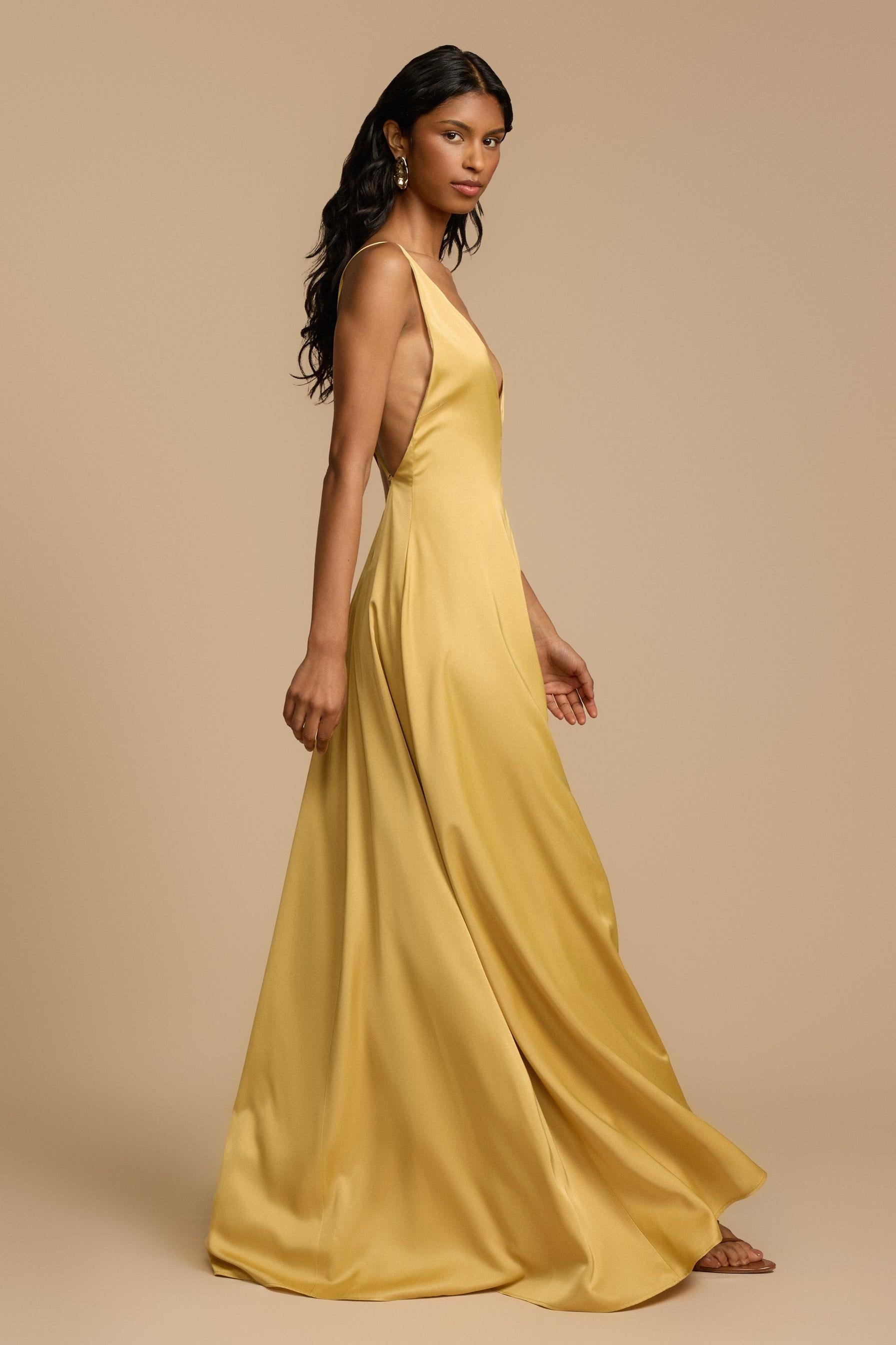 Vestido maxi escote profundo para mujer - Bennet