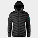 Chaqueta invierno acolchada hombre plumón ganso impermeable capucha ajuste favorecedor - Jaxton