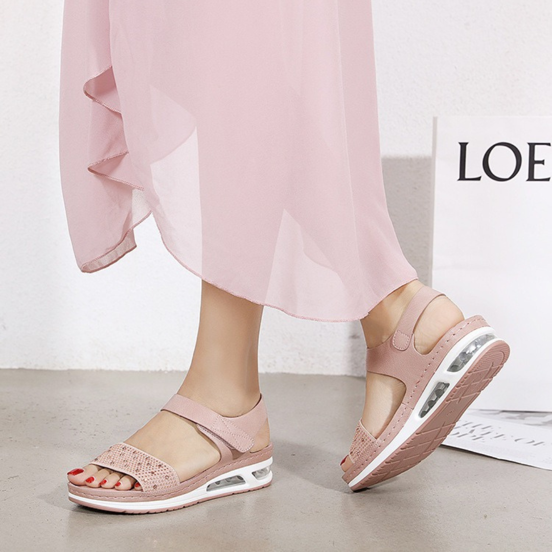 Sandalias con suela de aire y correa elástica para mujer - Brooke
