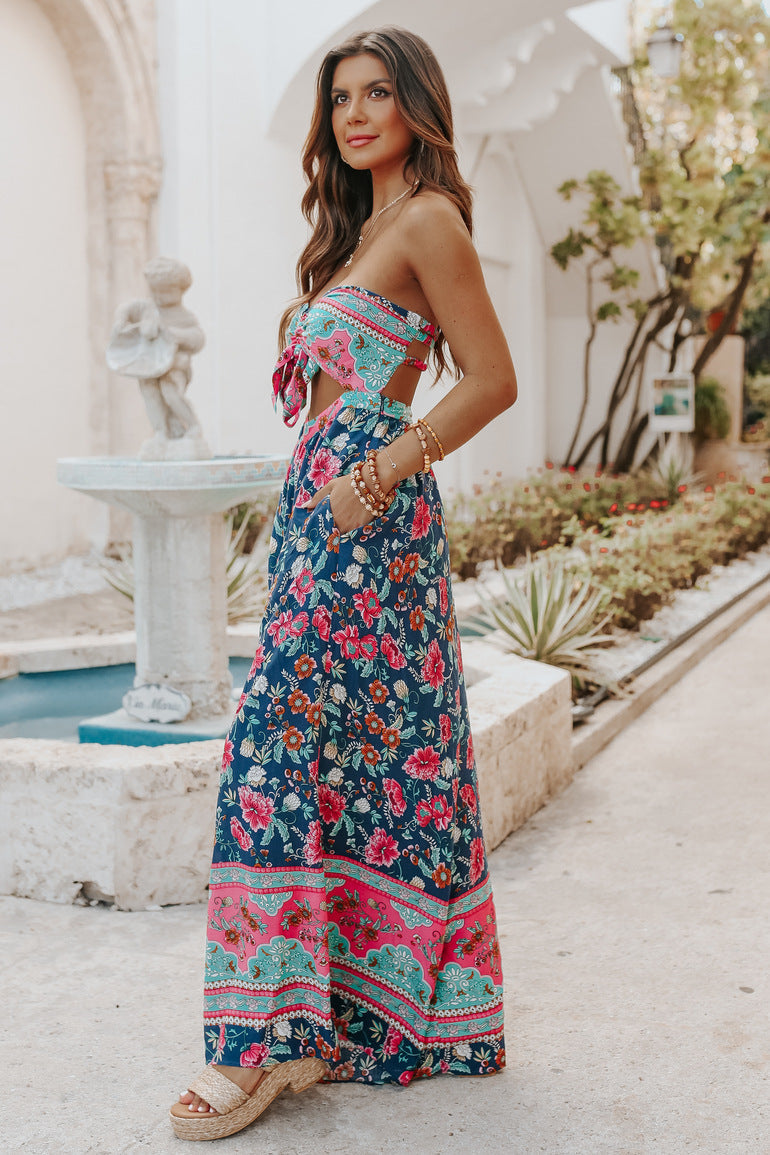 Mono con estampado floral para playa para mujer - Ottilie