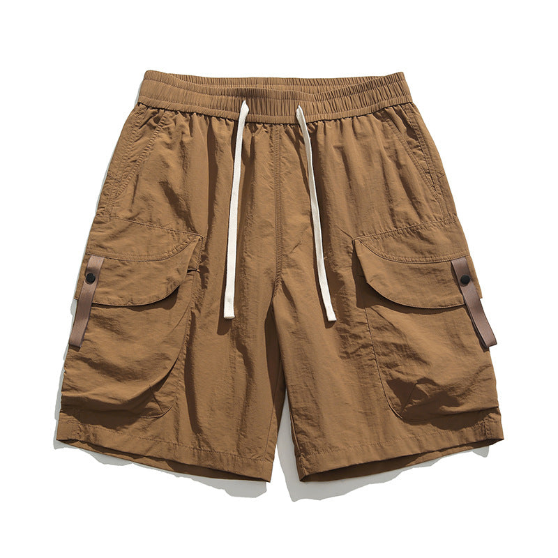 Shorts cargo deportivos con bolsillos amplios para hombre - Leonel