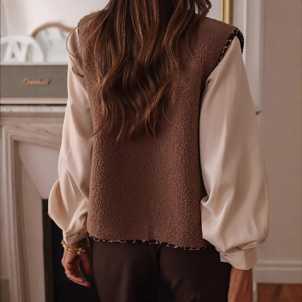 Chaleco para mujer efecto lanoso - Iselya