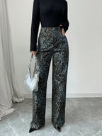 Pantalón para mujer textura estampada - Vaelinne