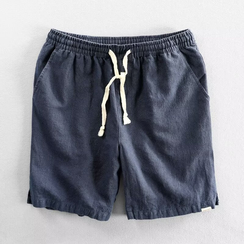Shorts casual con cintura elástica y cordón para hombre - Jason