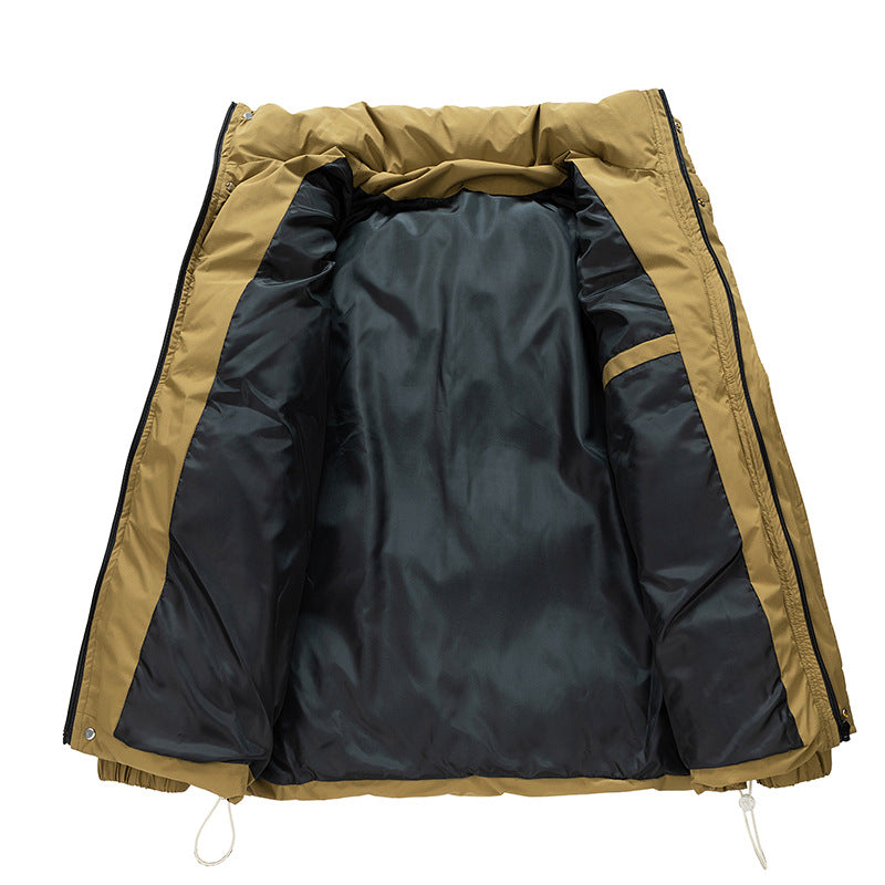 Chaqueta invierno hombre algodón cuello alto forrada oversize cálida contemporánea - John