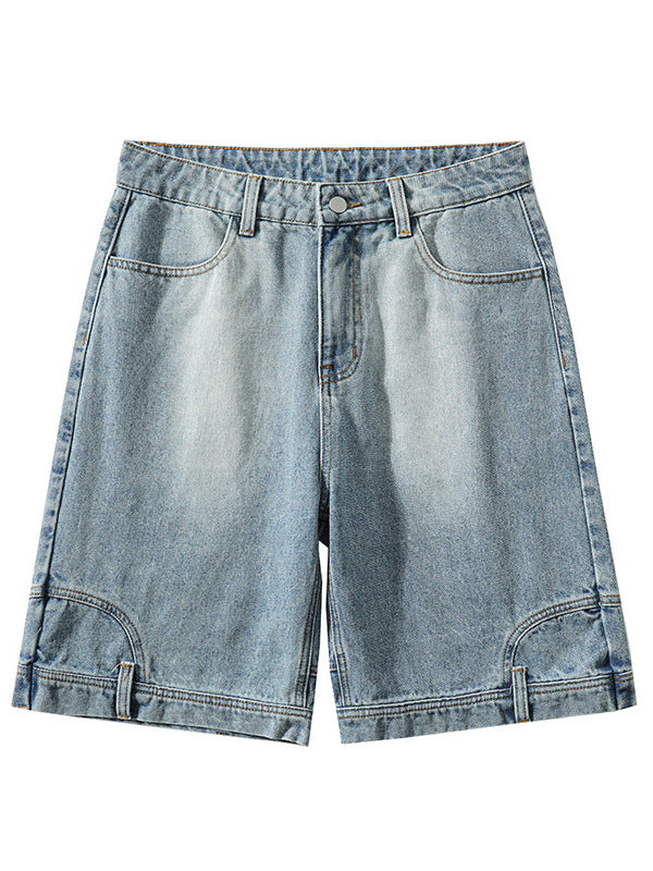Shorts bermuda de mezclilla con corte amplio para hombre - Hudson