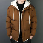 Chaqueta hombre algodón engrosado capucha cortaviento cálida resistente urbana - Gaston