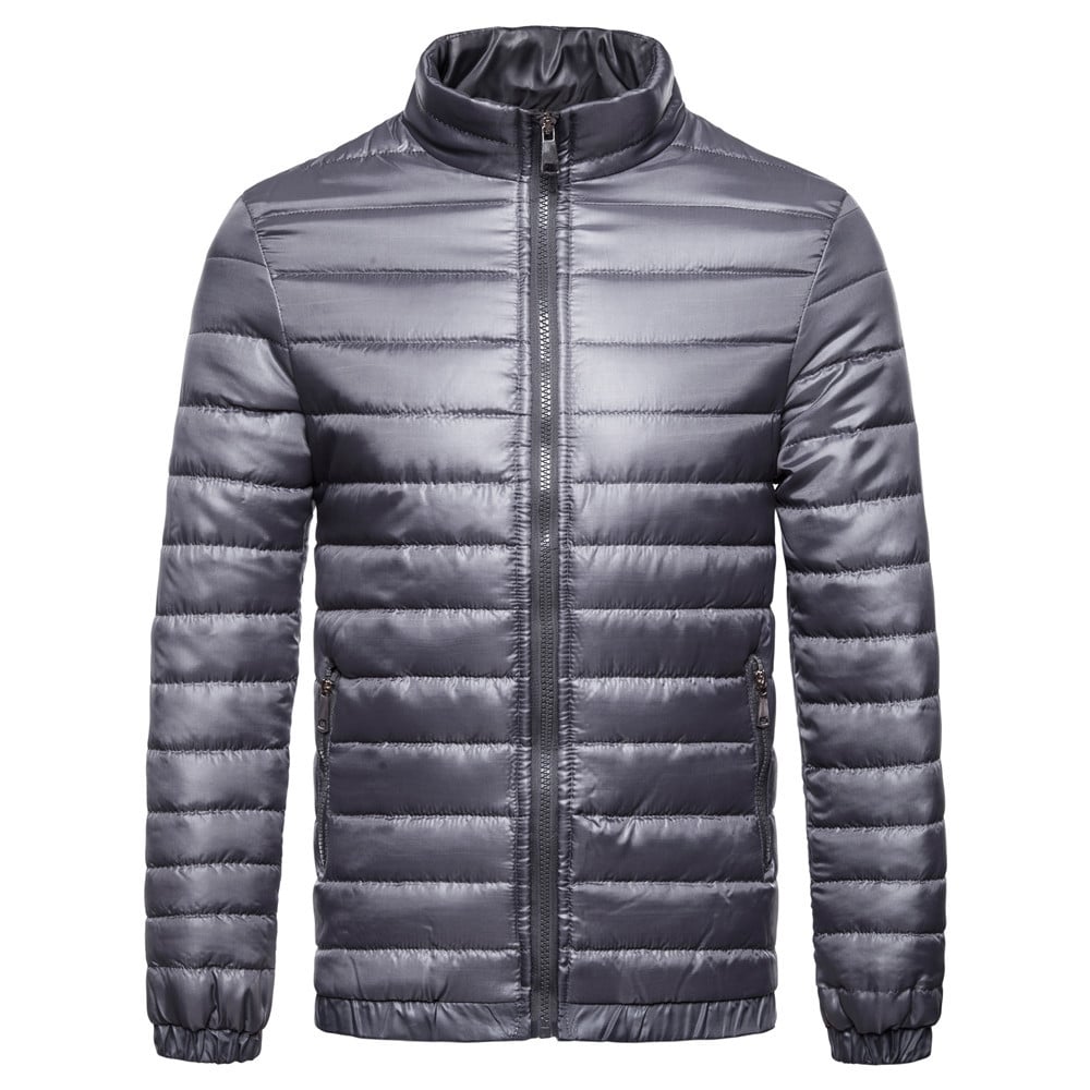 Chaqueta ligera hombre acolchada líneas horizontales cremallera bolsillos cierre - Xavi