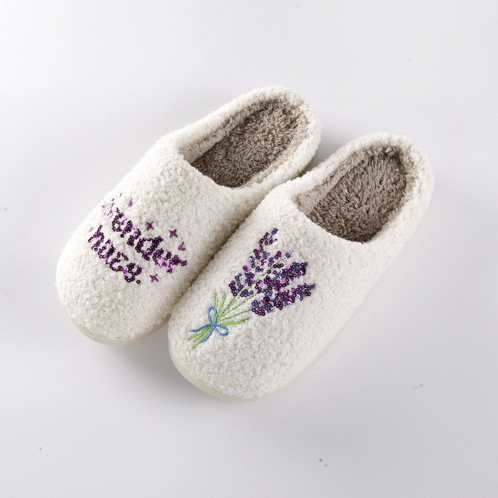Pantuflas para mujer efecto bordado - Auralyn