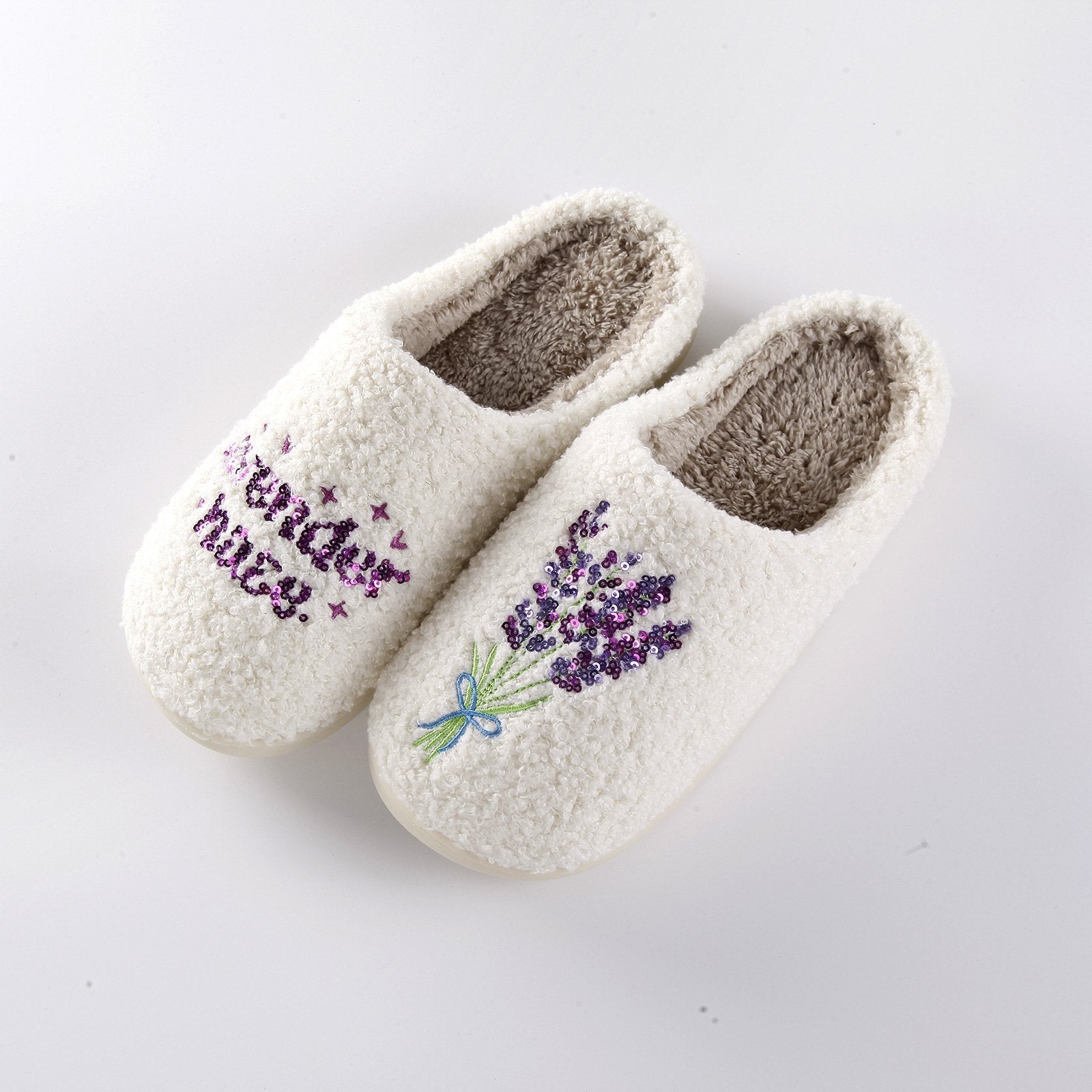 Pantuflas para mujer efecto bordado - Auralyn