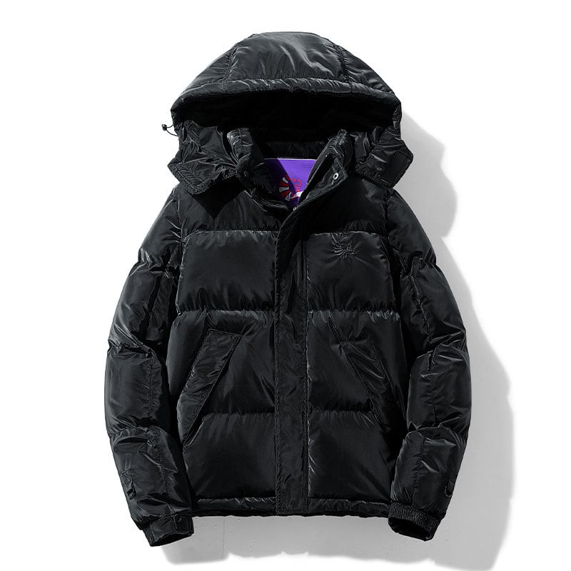 Chaqueta acolchada hombre capucha integrada cremallera oculta bolsillos inclinados - Narek