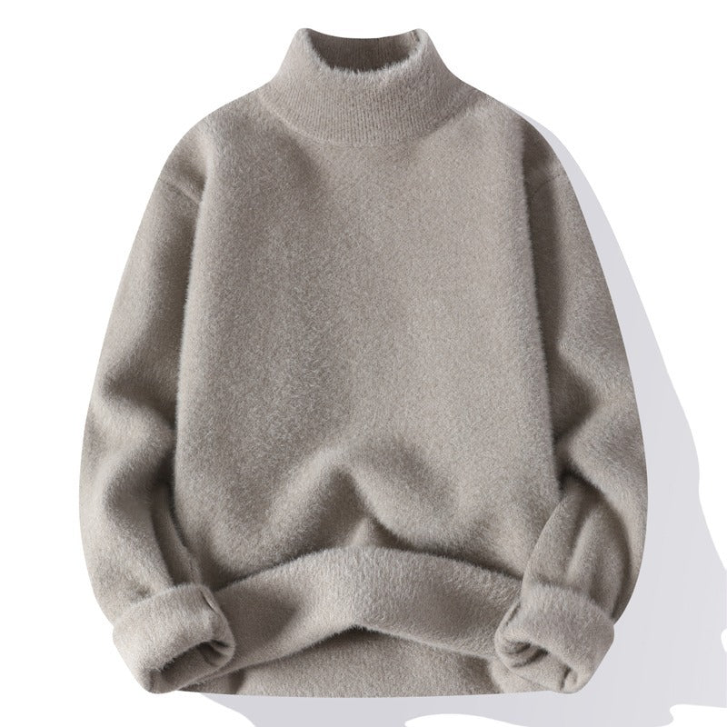 Suéter para hombre cuello semicisne punto suave - Noah