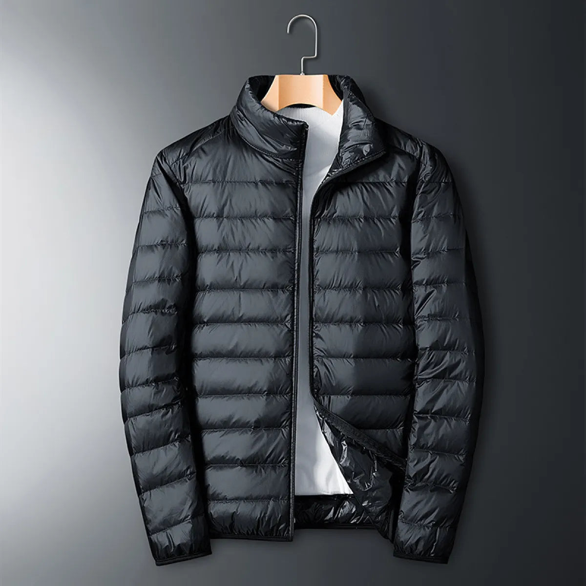 Chaqueta ligera hombre cuello contemporánea cálida resistente versátil elegante - Kalet