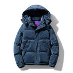 Chaqueta acolchada hombre capucha integrada cremallera oculta bolsillos inclinados - Narek