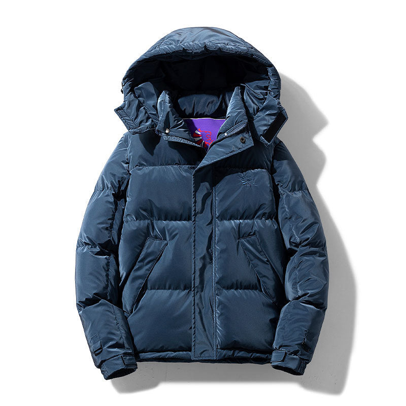 Chaqueta acolchada hombre capucha integrada cremallera oculta bolsillos inclinados - Narek